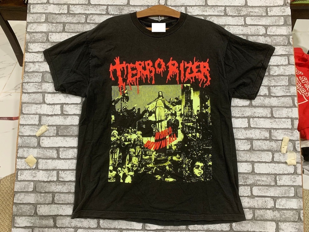 Terrorizer World Downfall American Grindcore Band Earache Records Shirt